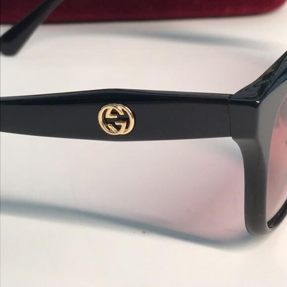 New Authentic Gucci Black and Pink Sunglasses GG0800SA 002 - Picture 9 of 12